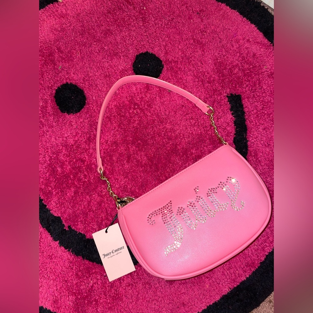 Juicy Couture Pink Bedazzled Shoulder Bag Purse NWT